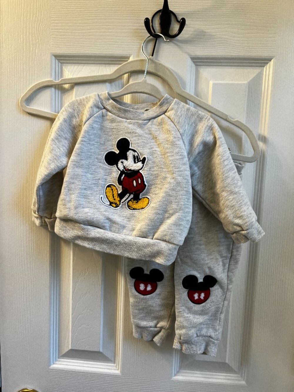 Disney Baby 12M Gray Sweatsuit Set